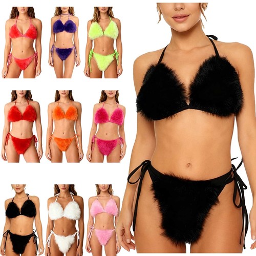 Damen plüsch slip - bh,