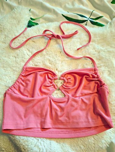 Shein damen bikini top rosa - shein, bikini-top