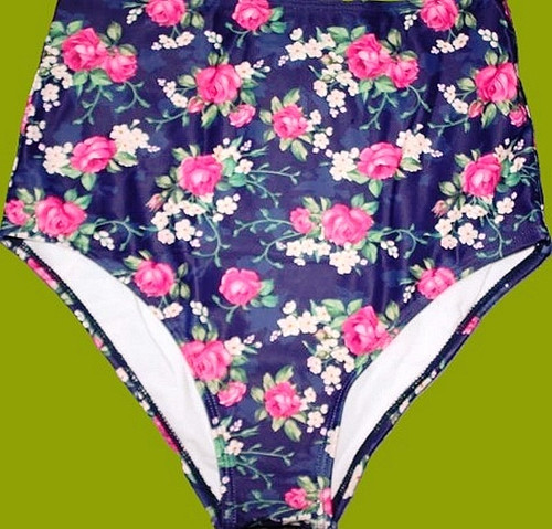 Bikinihose badeunterteil navy - bikinihose,