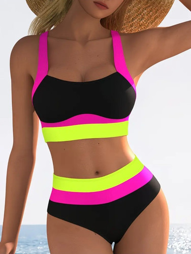 Damen bikini set hohe - damen, taille