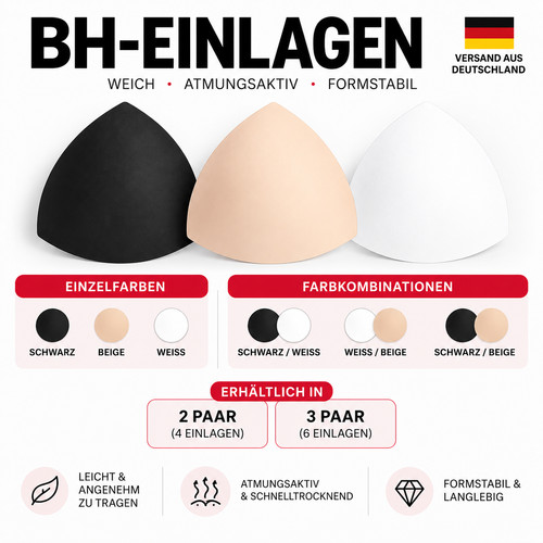 Einlagen cups pads sport - pads,
